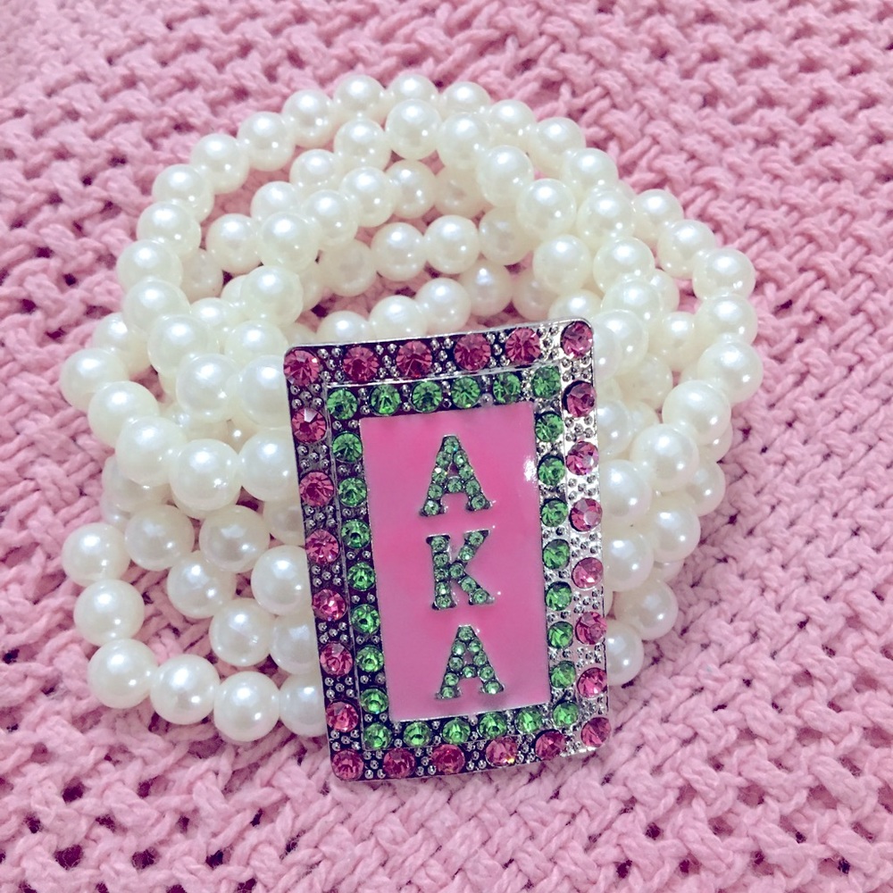 Sorority pearl bracelet